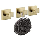KOKOSIRI Bath Robe Hook Wall Mount Square Towel Hook Coat Hook Bathroom Kitchen Garage Heavy Duty SU
