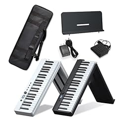 Clavier de piano à 88 touches, touches semi-lestées, support de piano électrique, Bluetooth, MIDI, piano numérique portable for débutant avec repose-musique, sac de piano, pédale de piano (Color : Wh - Les Beatles, Paul McCartney, John Lennon, RIngo Starr, George Harrison Clavier de piano à 88 touches, touches semi-lestées, support de piano électrique, Bluetooth, MIDI, piano numérique portable for débutant avec repose-musique, sac de piano, pédale de piano (Color : Wh – Image 7