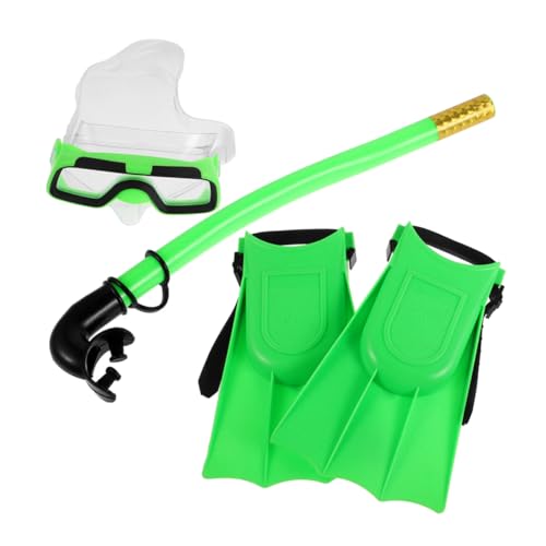Mipcase 1 Set Snorkeling Set with Adjustable Flippers and Fog Swim Goggles Fun Safe Gear for Ages Comfortable Snorkeling Experience for