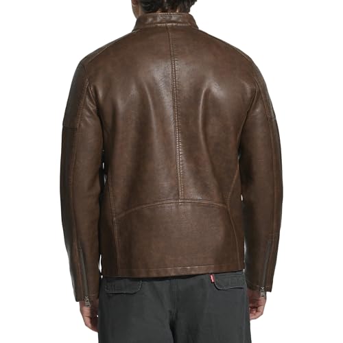 Image of Levi's Men's Faux Leather Racer Jacket