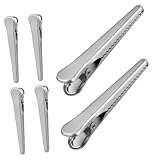 VICASKY 6 Stück Teiliges Edelstahl Verschlussclips für Beutel Langlebige Tütenverschluss Klammern für Snacks Kaffee Brot Frischeerhaltung Leicht zu Reinigen und Umweltfreundlich