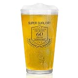Saludos a 60 años: la copa de vino de diseño elegante es un regalo ideal para celebrar un cumpleaños redondo y un aniversario. También se puede utilizar en diferentes ocasiones, ya sea formal o informal para dar a alguien una experiencia hermosa e inolvidable. Este vaso de cerveza es un regalo ideal para la decoración de 60 cumpleaños 60. Aniversario, 60 aniversario de boda, regalos de amistad, regalo del día del padre y Navidad.