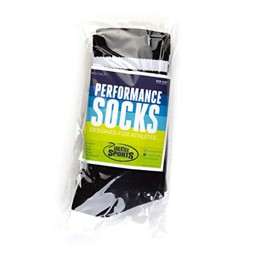 Chalktalksports Volleyball Woven Mid-Calf Socks | Classic Ball | Black & White #TOP6
