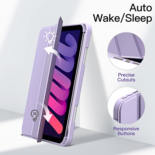 Image of JETech Case for iPad mini A17 Pro /6th Gen (2024 /2021), Purple
