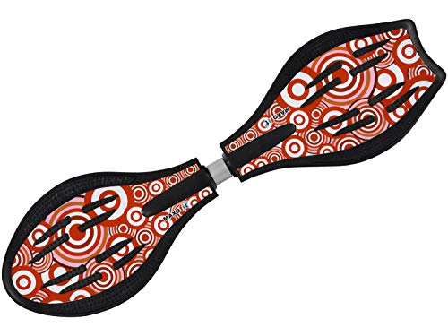 MAXOfit Waveboard Pro Close XL | Bis 100 kg | Mit LED Leuchtrollen, Tasche und Zubehör für Kinder