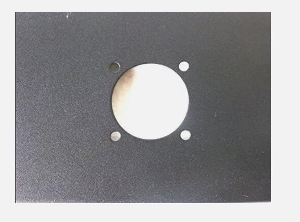 2U Space Black Heavy Rack Panel w/ 4 Large G SpeakOn Cut Outs for NL8 or NL4