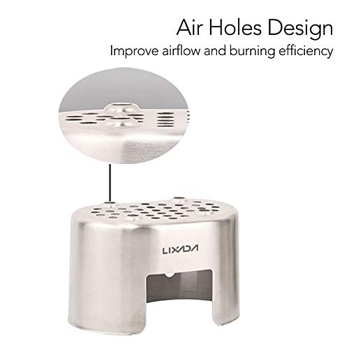 Fogão Externo, Romacci Utensílios de cozinha para acampamento em aço inoxidável e cantil com panela