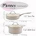 Denmark Tools For Cooks 10-Piece Monaco Nonstick Aluminum Cookware Set, Snow White