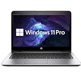 HP Elitebook 745 G3 Laptop, 12.5 Pulgadas Portátil, AMD Pro A8-8600, 8GB RAM, 128GB SSD, cámara Web, Windows...