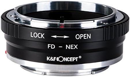 K&F Concept Lens Mount Adapter FD to NEX Copper Adapter Compatible with Canon FD FL Lens to NEX E-Mount Camera