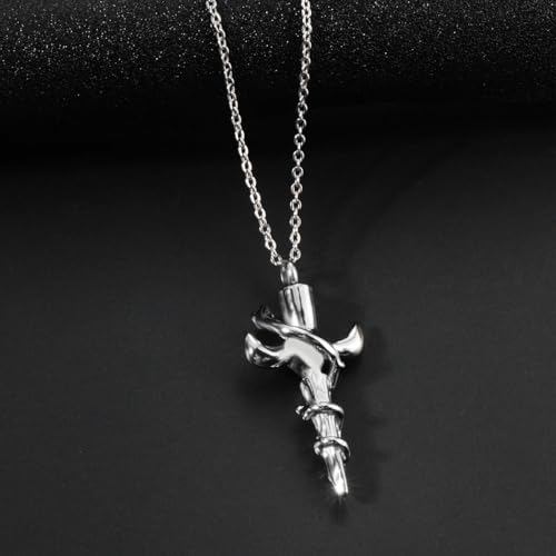 Collier de prière pour cendres avec médaillon de crémation pour garder un être cher - 3