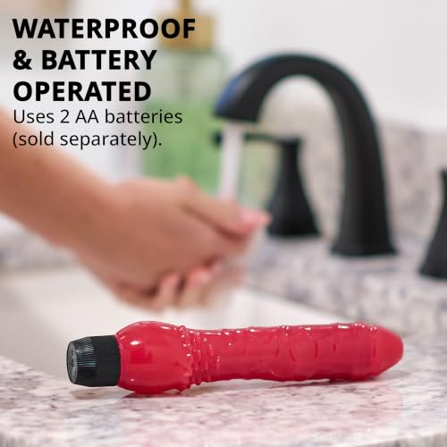 Image of Adam & Eve Pink Vibrator Dildo, Realistic Dildo, Thrusting Sex Toy For Women, Waterproof Jelly Texture, Battery Operated, Adjustable Speeds For Clitoral Anal G Spot Pleasure, Gift Compact And Discreet