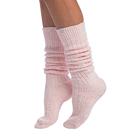 Softies Slouchy Marshmallow Socks, Warm Cozy & Fluffy Socks with Grips for Women, One Size Fits To All