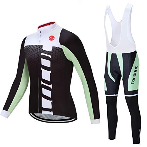 Coconut Ropamo Men's Cycling Clothing Sets Long Sleeve Cycling Jersey Sets Road Bike