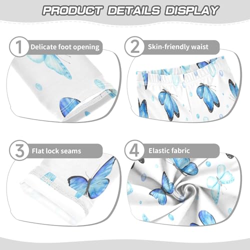Toddler Girls Leggings Printed Yoga Pants Leggings Cute Blue Butterfly for Kids3