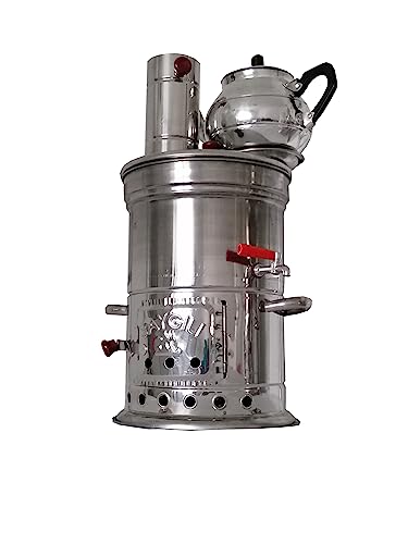 Samowar Holzhohle Camping Teekocher Samowar 3 5Liter oder 10Liter (3 5Liter)