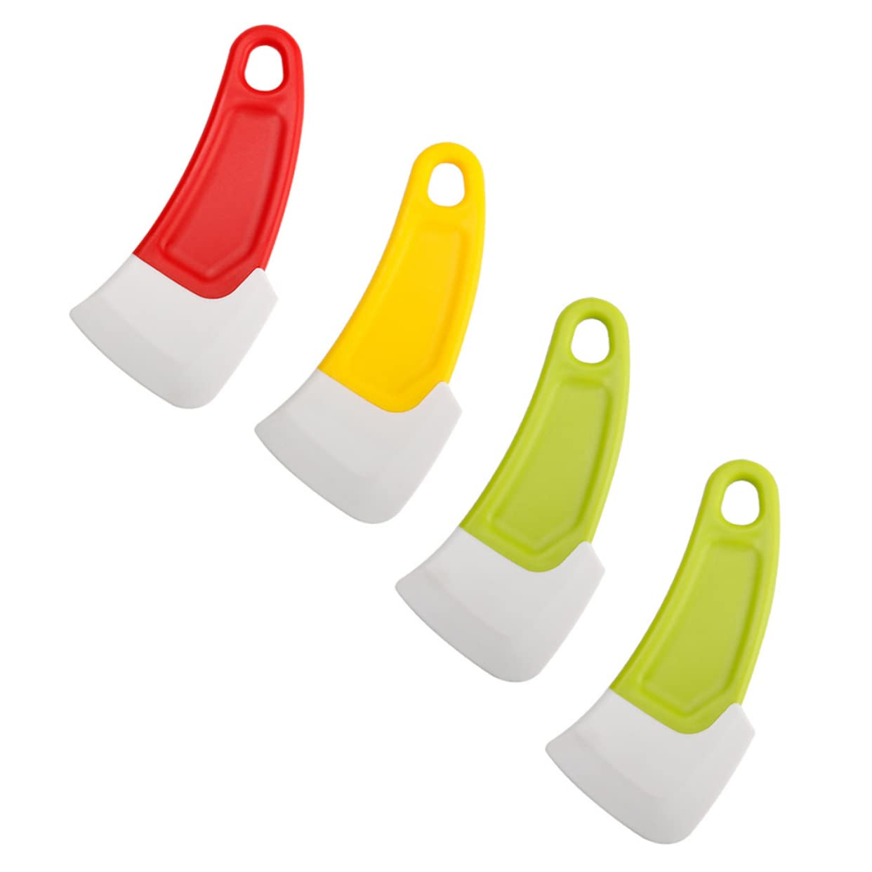 Garneck 4pcs Oily Soft Scraper Colorful Tool Scrapper Clean Multi Purpose Dish Scrubber Spatula Dish Scraper Dish Pot Multipurpose Scraper Kitchen Scrubber Plate Scraper Colored