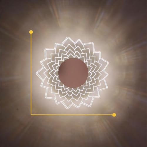 Image of Sunflower Wall & Ceiling Light - Creative Acrylic Decorative Wall Lamp | Modern Wall Sconce for Bedroom, Living Room & Kids Room - (1 Pack)