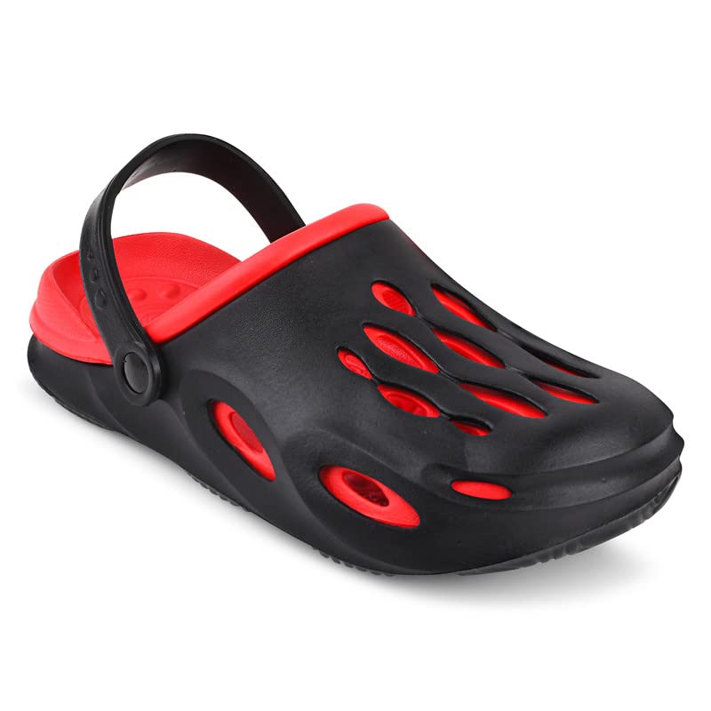Image of SFR Men's Clogs l Lightweight, Stylish & Water Resistant Croc l Casual & Comfortable Men's Sandals with Adjustable Strap l Unisex Anti-Skid Clogs l Washable Rubber Clogs for Mens, Boys(Victor)