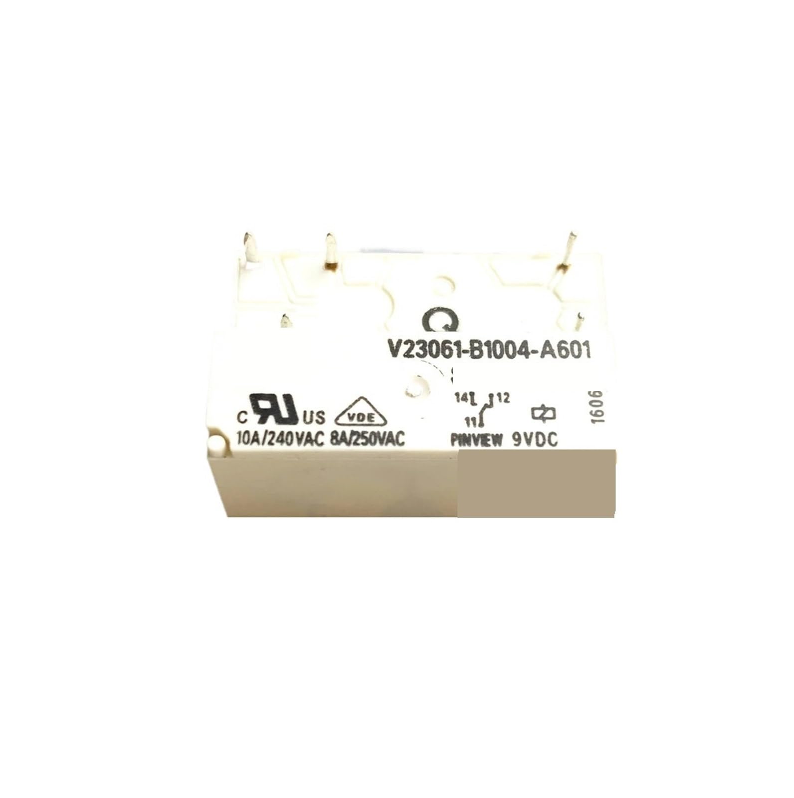 Relais 9VDC type V23061-B1004-A601 pour circuit de commande 8A