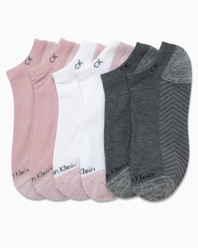 Calvin Klein Women's No Show Socks - 6 Pack Cushioned Comfort Athletic Performance Low Cut Socks for Women (Shoe Size: 4-10)3