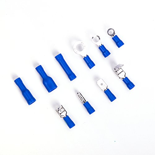 Taksdai Insulating Splice Cover For Electrical Cable, 480Pcs Crimp Connectors Terminals Quick Disconnect Spade Ring Butt #TOP3