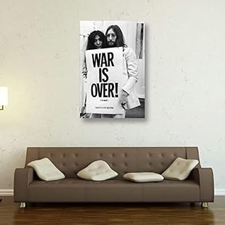 John Lennon War Is Over Cool Poster sur toile pour salon 30 x 45 cm - Les Beatles, Paul McCartney, John Lennon, RIngo Starr, George Harrison John Lennon War Is Over Cool Poster sur toile pour salon 30 x 45 cm – Image 5