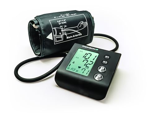 THOMSON Cardio A7 - Tensiómetro de brazo electrónico - Preciso y extra confiable - Certificado nuevo reglamento MDR UE 2017/745 - Apto para todas las morfologías - 200 medidas.