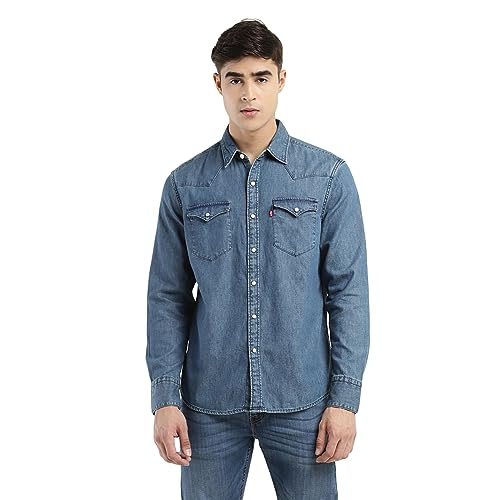Image of Levi's Men's Cotton Regular Fit Solid Casual Shirt