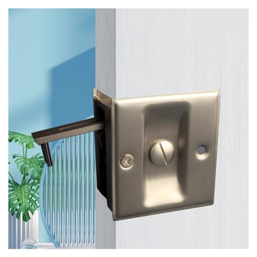 Cerradura corrediza integrada de acero inoxidable con diseño minimalista 5