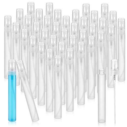 Zhehao 50 Pcs Mini Spray Bottles, Perfume Bottle, Matte, 10 Ml