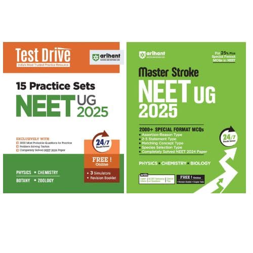 Buy Arihant Master Stroke NEET UG 2025 + Test Drive 15 Practice Sets