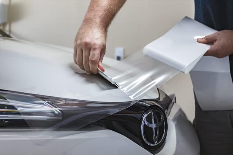 Image of WALLMATE Transparent Film Vinyl Wrap Car & Bike Wrap, Protective Film Self Adhesive Wrap Sheet Roll Film Sticker (60x355 Cm, Plain Wrap Film)
