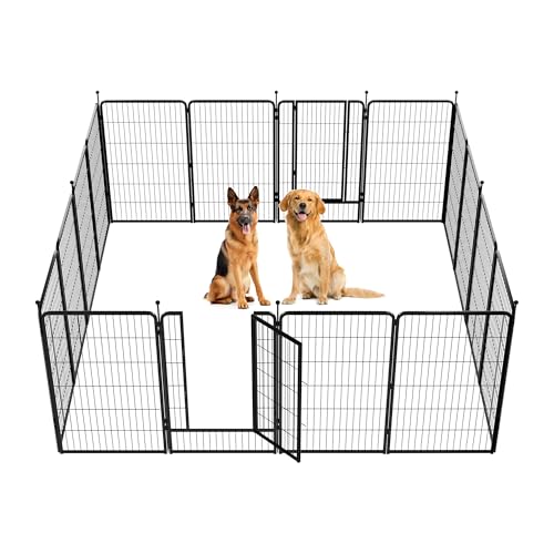 Image of FXW Instant Dog Playpen, RV Camping, Outdoor & Yard, 45 inch H, 16 Panels | Portable, Easy setup, Heavy-duty, DIY layouts, For Large Dogs, Patented