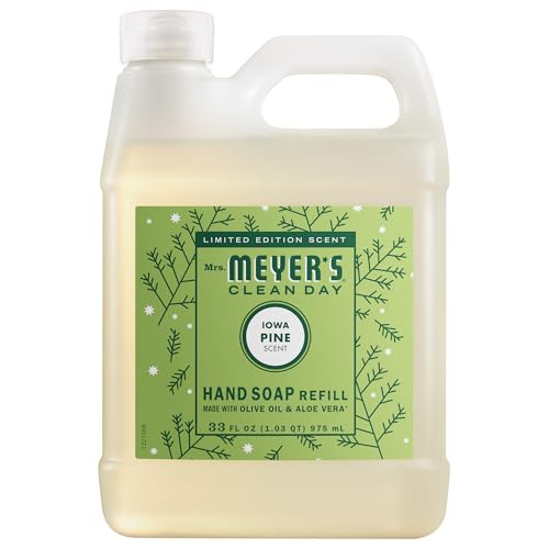 MRS. MEYER'S CLEAN DAY Hand Soap Refill, Iowa Pine Scent, 33 Fl O...