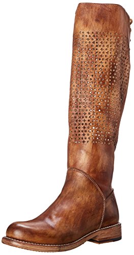 BED STU Women's Cambridge Motorcycle Boot, Tan, 7.5 M US