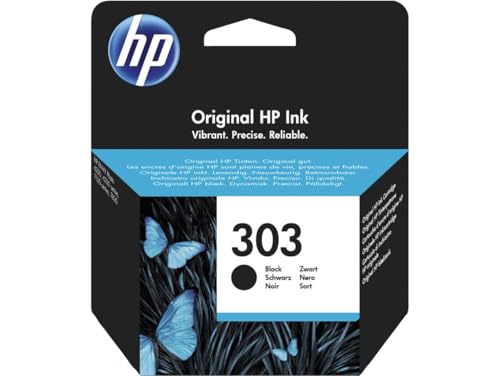 Encre originale HP 303 noir T6N02AE consommable imprimante jet d'encre noir profond
