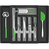 Expandable Kitchen Drawer Organizer - Convenient Plastic Flatware Drawer Organizer / Utensil Holder...