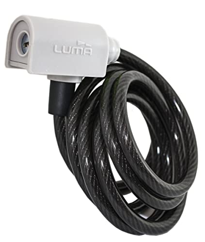 ESB188 - Spiral Anti-vol Cadenas Enduro 7318 8mm Color Blanc Mesure 180CM