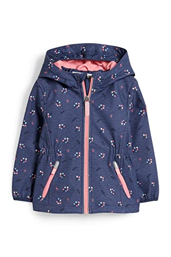 C&A Kinder Mädchen Jacke Regular Fit Bedruckt Polyester dunkelblau 128