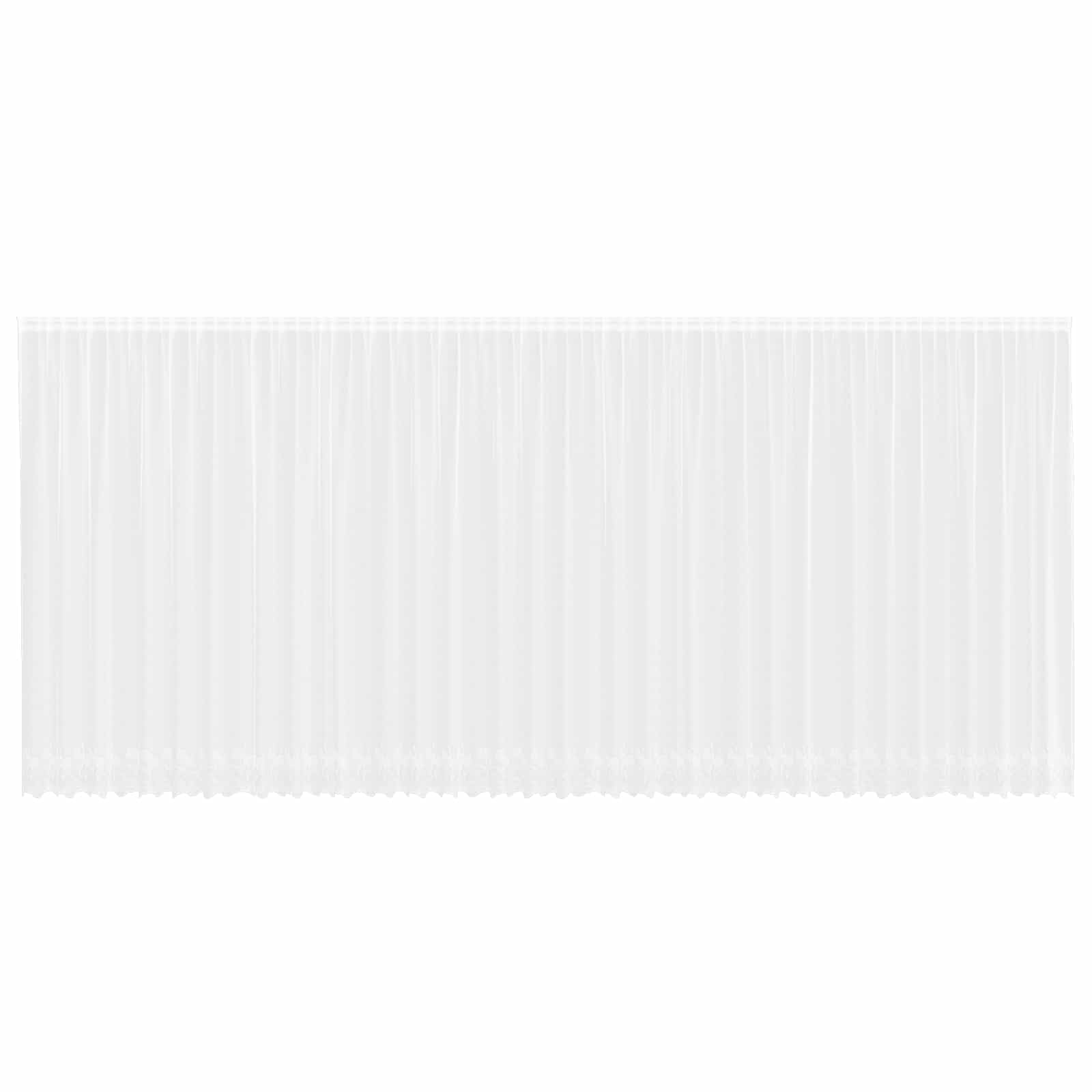 Cortina de encaje 240 x 900 cm, cortina transparente blanca de poliéster para salón dormitorio, protección visual decorativa, 4 posibilidades de instalación, fácil de limpiar