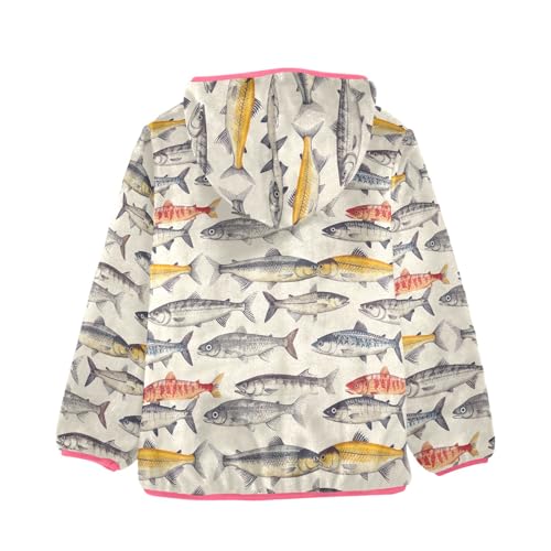 CHIFIGNO Green Tractor Toddler Girl Hoodie Toddler Zip up Hoodie Girl Toddler Girl Winter Jacket Thick Warm Outerwear2