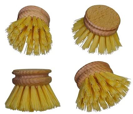 4 cabezales de recambio con cerdas naturales de fibra. Fabricado en Alemania.