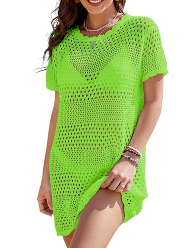 Image of Buauty Womens Swimsuits Coverup Bathing Suits Cover Ups Crochet Swimwear Bikini Beach Dresses 2026 Vacation Outfits