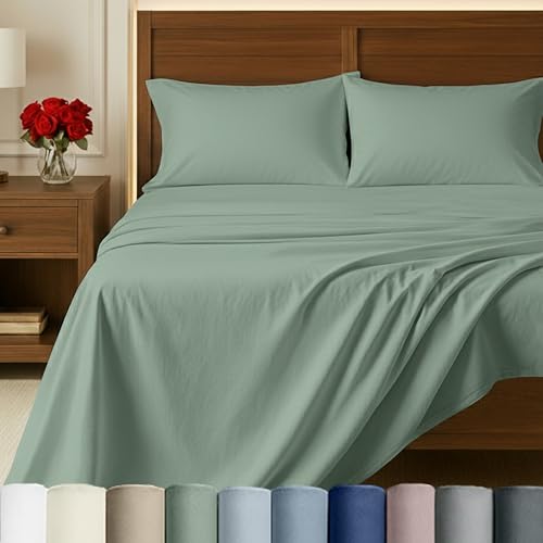 California Design Den 100% Egyptian Cotton Sheets Set -