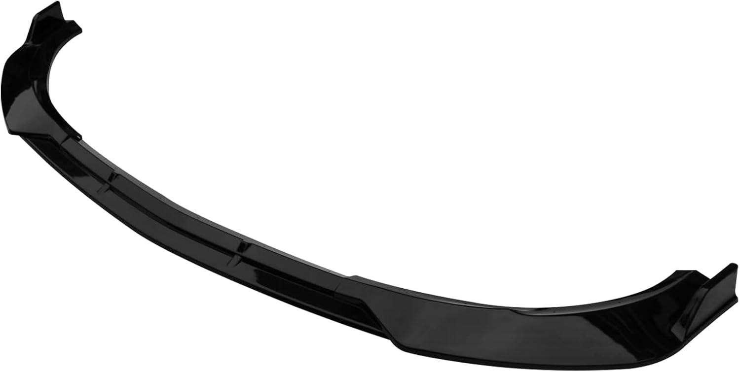 FREEMOTOR802® Front Bumper Lip Splitter Air Dam Chin Spoiler Lower Guard Trim, Compatible with 2021-2023 Mercedes-Benz W213 E-Class (Sport Bumper Only), B Style Gloss Black PP 3PCS