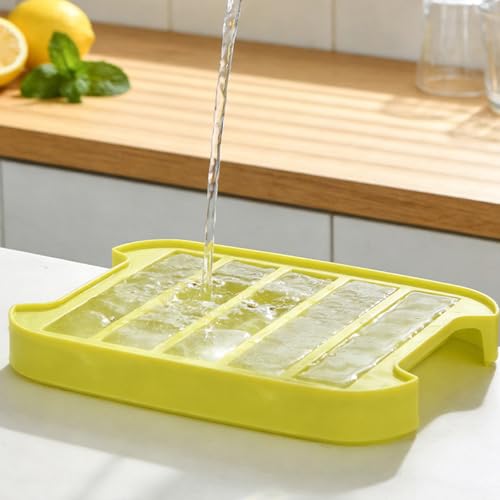 Molde de silicona para cubitos de hielo con tapa y diseño ergonómico miniatura 7
