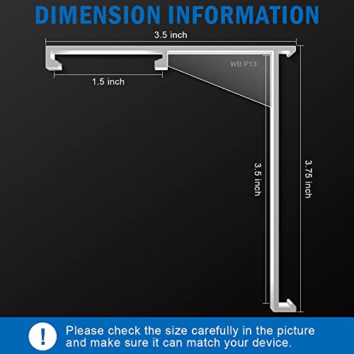 image for lofrcin 3.5 Inch Valance Clips - Clear Vertical Blind Valance Clip, Hi