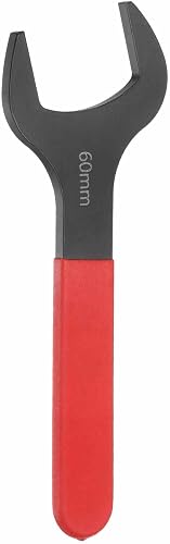 HARFINGTON Single Open End Wrench 60mm Metric 15 Degree Offset Angle U-Shaped Open Ended Spanner Small Flat Head Blackening Wrench with Red Shank for Automotive Repair Furniture Assembly