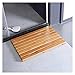 SRNSAEB Tappeto Bagno Tappetino Ingresso Bagno in Legno, Tappetino da Bagno Antiscivolo per Doccia, Tappetino da Bagno per Interni O Esterni, Tappetino per Sauna Rettangolare, 23,6x15,7 Pollici